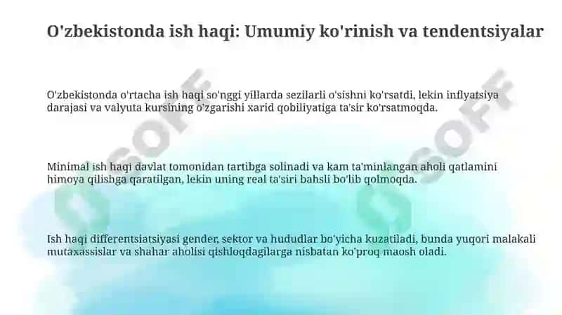 O'zbekiston Respublikasi ish haqqi tahlili 3
