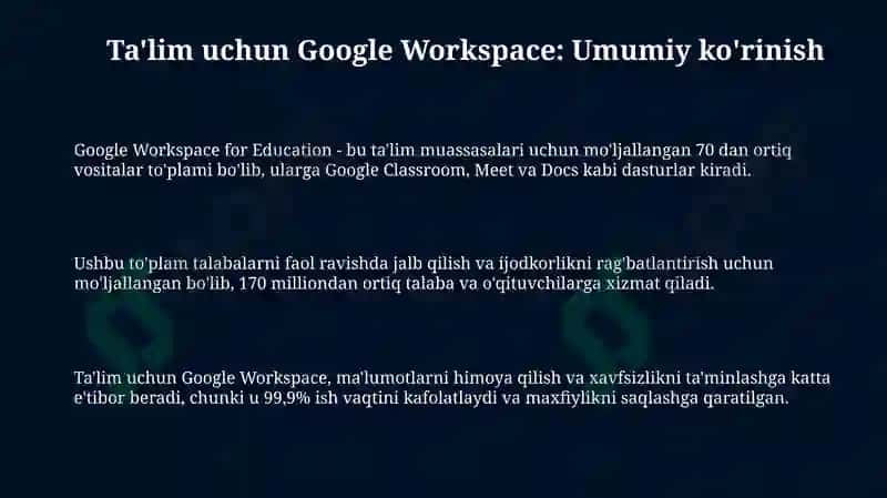 Google Workspace for Education 3
