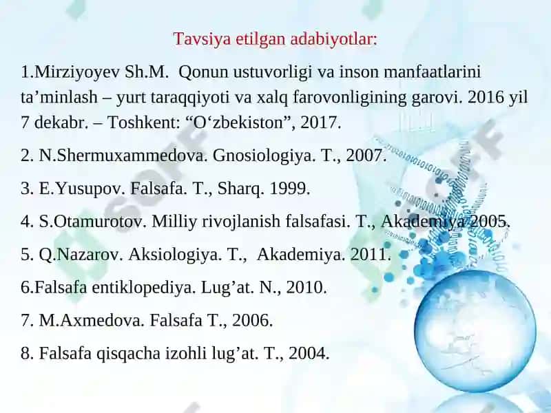 Falsafavaunig jamiyat hayotidagi roli 3
