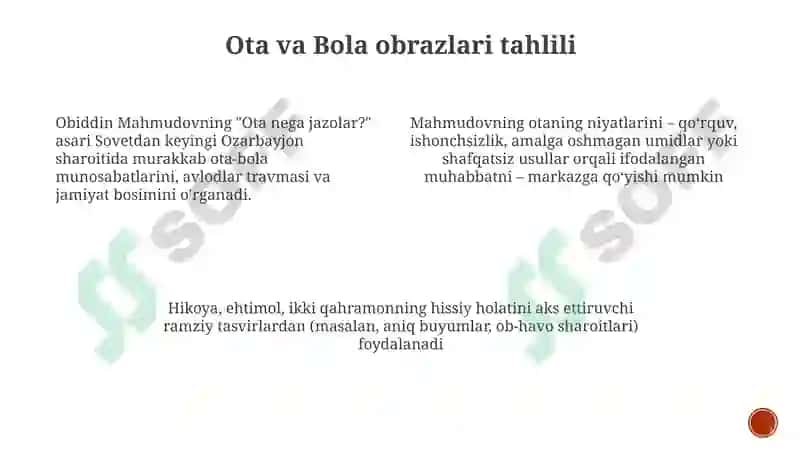 "Ota nega jazolar?" asari 3