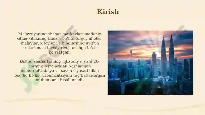 Malayziyaning eng mashhur shaharlari 3