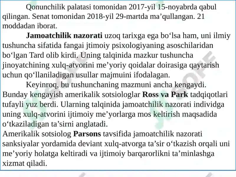 Jаmоаtchilik nаzоrаti vа dаvlаt оrgаnlаri fаоliyatining оchiqligi 3