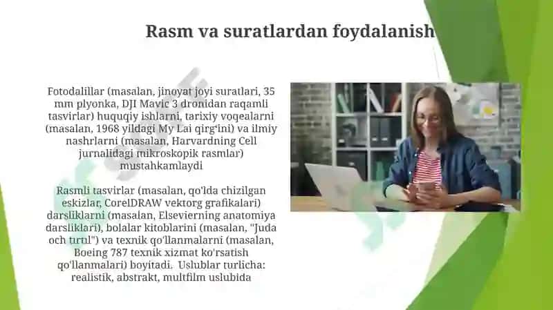 Rasm va suratlardan foydalanish 3