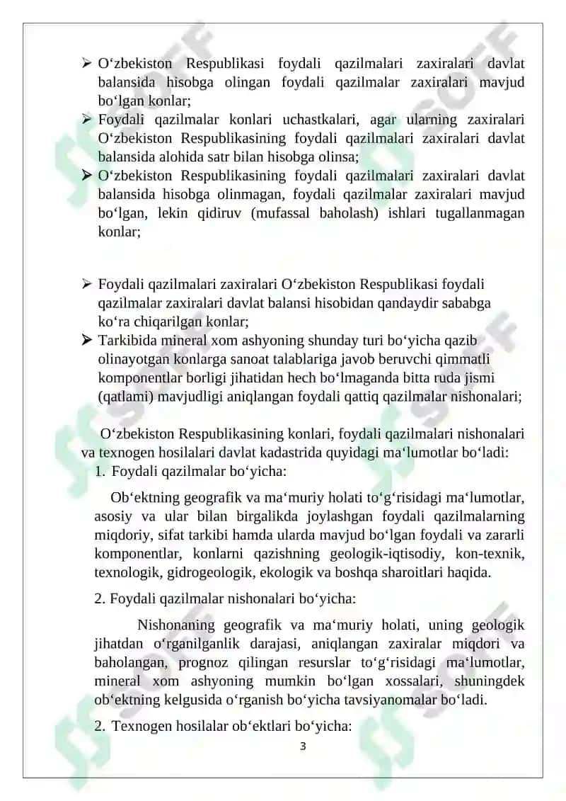Foydali qazilma konlari belgilari va texnogen hosilalar 3
