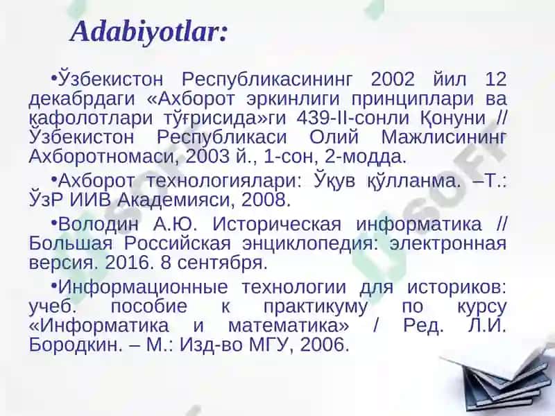 Tarix va informatika 3