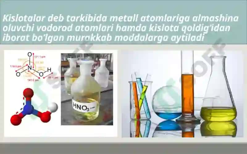 Kislotalar tarkibi, tuzilishi 3