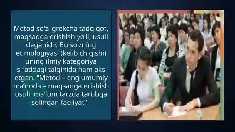 Talim metodlari va vazifalari 3