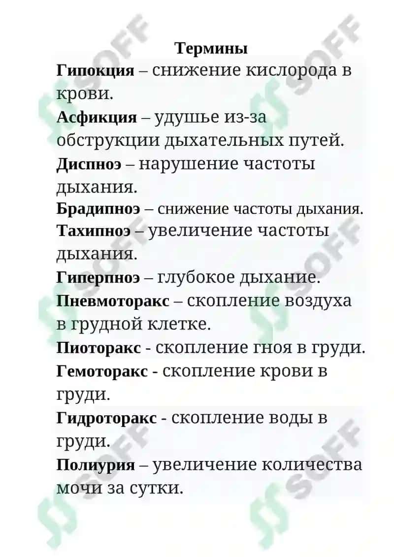 Гипокция, Асфикция, Диспноэ 3