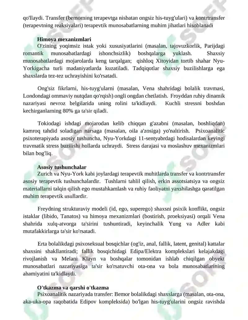 Psixodinamik nazariya 3