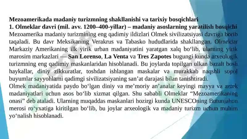 Mezoamerika mavzusida taqdimot 3