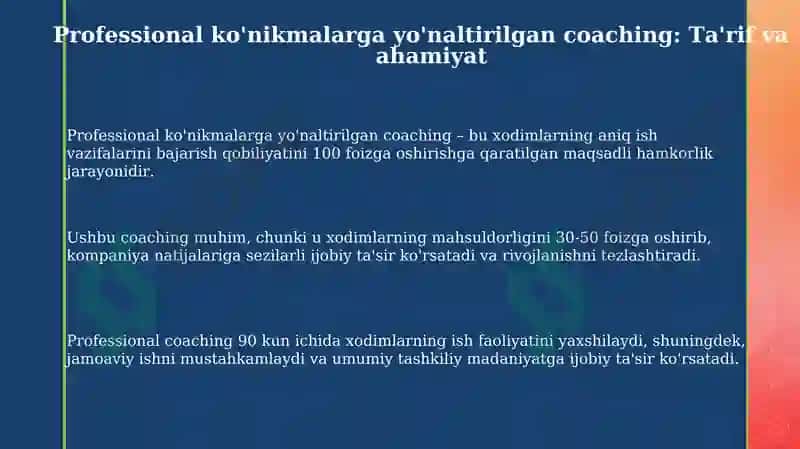 Professional ko'nikmalarga yo'naltirilgan coaching 3