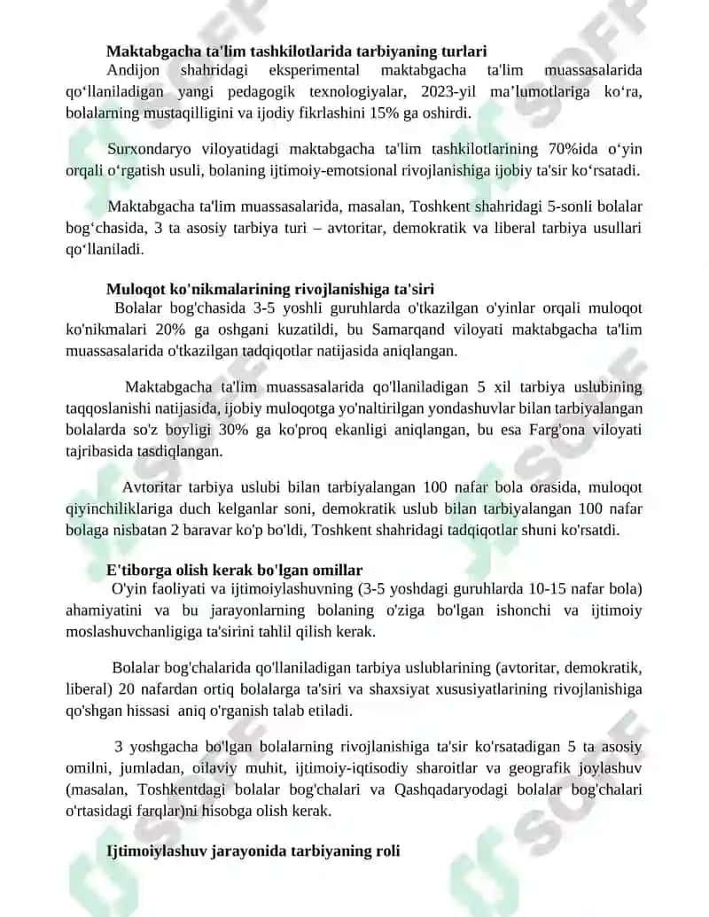 Maktabgacha taʼlim tashkilotlarida tarbiya turlari va ularning shaxs kamolotiga taʼsiri 3