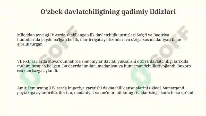 Ozbekiston mustaqillik goyalari tarixiy asoslari va shu yoldagi jarayonlar 3