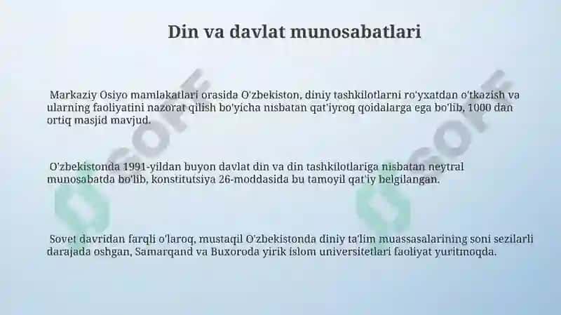 Jamiyat hayotida dunyoviylik va diniylik mutanosibligi 3
