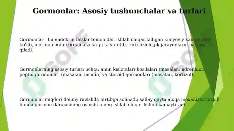 Gormonlarningorganizmdagiahamiyati 3