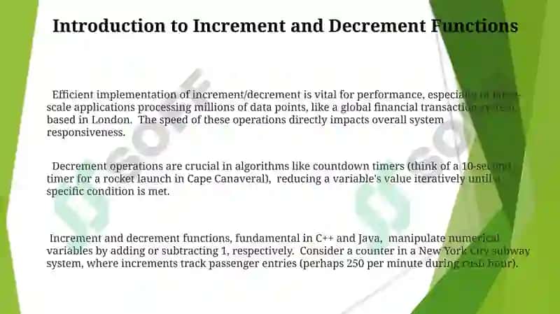 Introduction to Increment and Decrement Functions 3