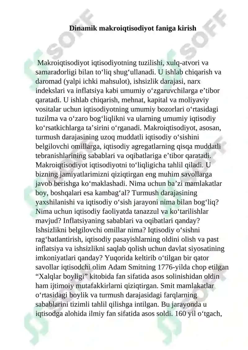 Dinamik makroiqtisodiyot 3