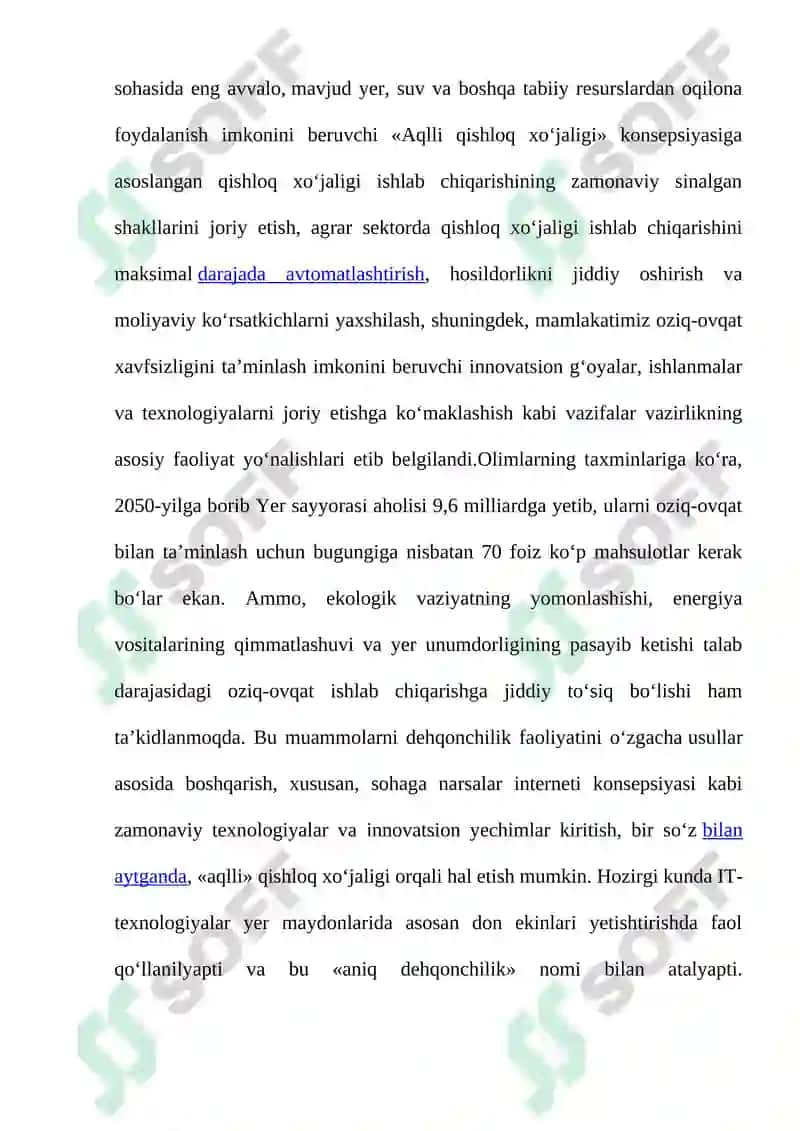 Aqlli qishloq xo'jaligi uchun asosiy innovatsion yechimlar 3
