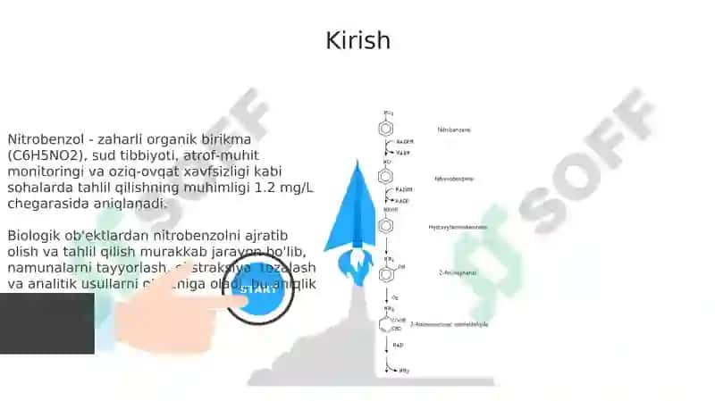 Nitrobenzolni biologik obyektlardan ajratib olish va tahlil qilish usullari 3