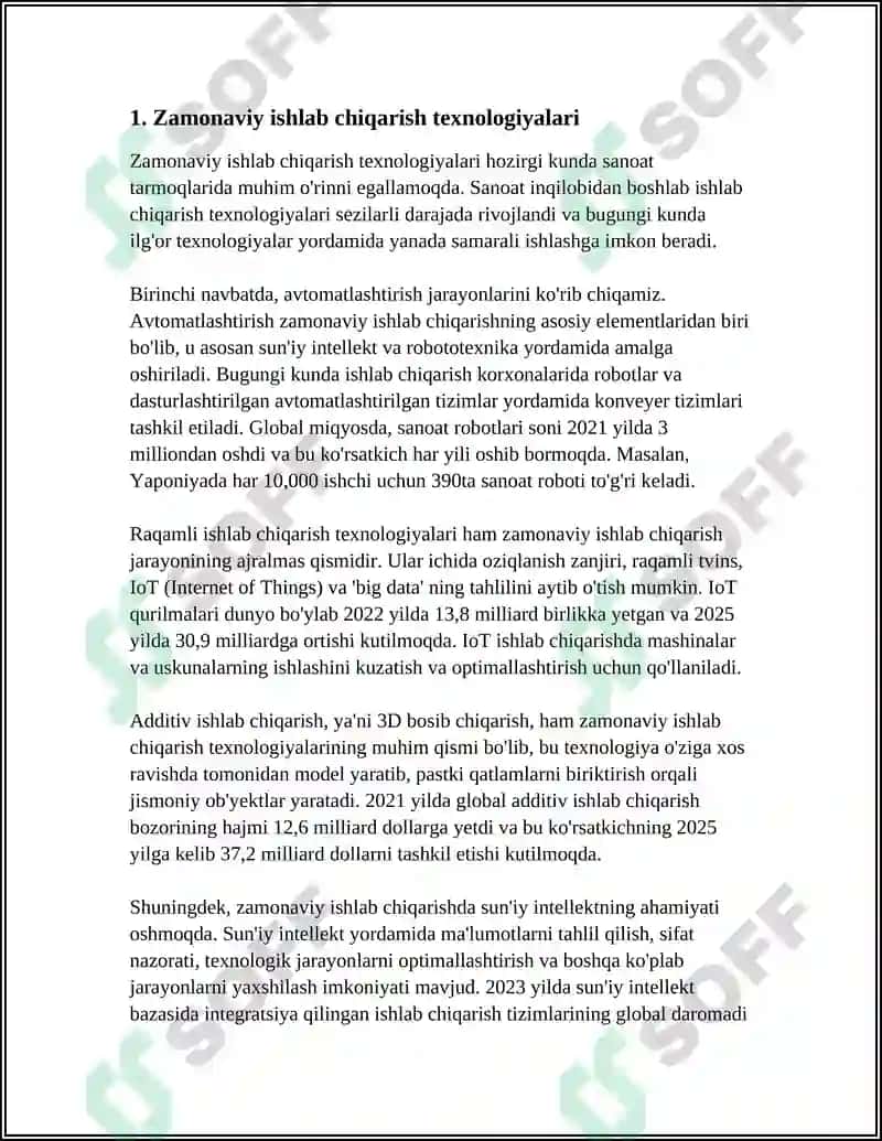 Zamonaviy ishlab chiqarish texnologiyalari 3