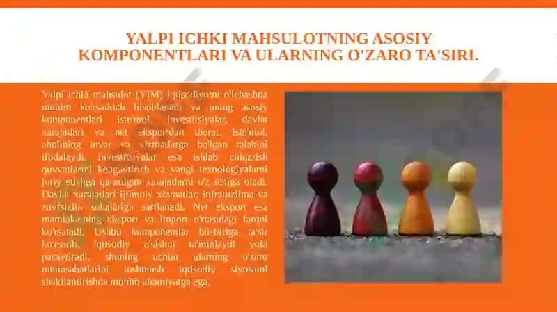 Yalpi ichki mahsulotning tarkibi o'zgarishlari tahlili 3