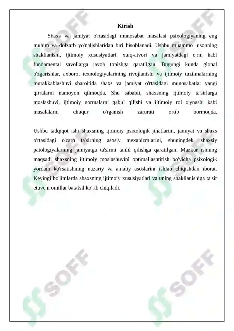 Psixologiyada shaxs va jamiyat muomosi 3