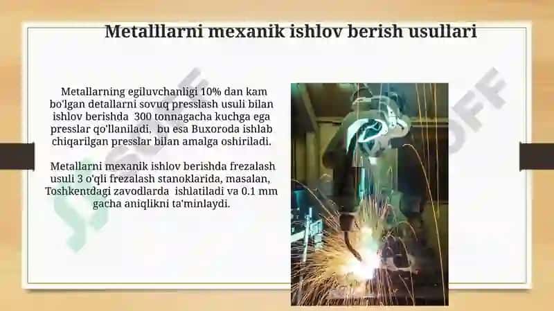 Metallarga texnik ishlov berish texnologiyalari 3