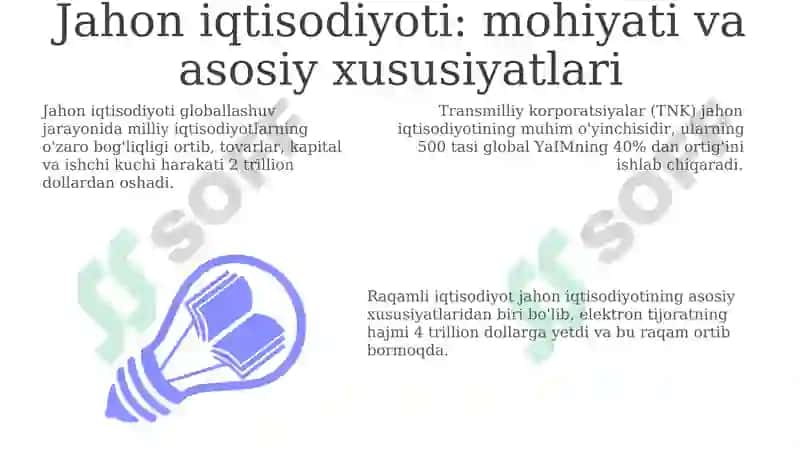 Jahon iqtisodiyoti va xalqaro iqtisodiy munosabati 3