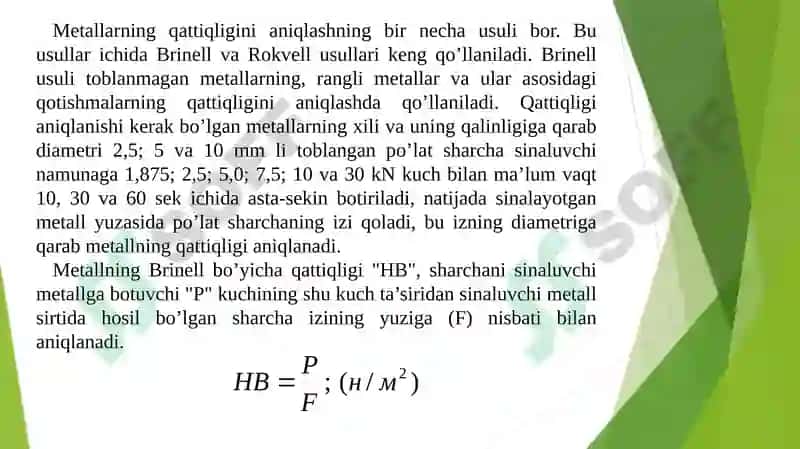 Metall va qotishmalarni Zarbiy qovushqoqligini aniqlashnio`rganish 3