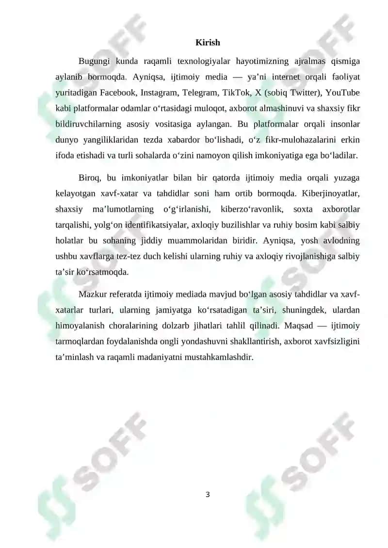 Ijtimoiy mediada taxdid va xavf-xatarlar 3