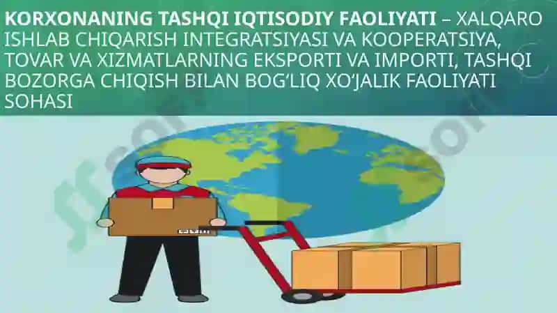 MAHSULOTNI EKSPORTGA CHIQARISH 3