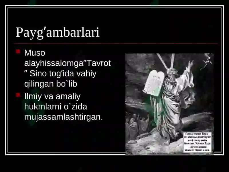 Yahudiylik dinini paydo bulishi 3