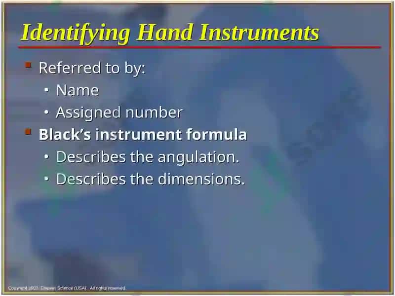 Dental Hand Instruments 3