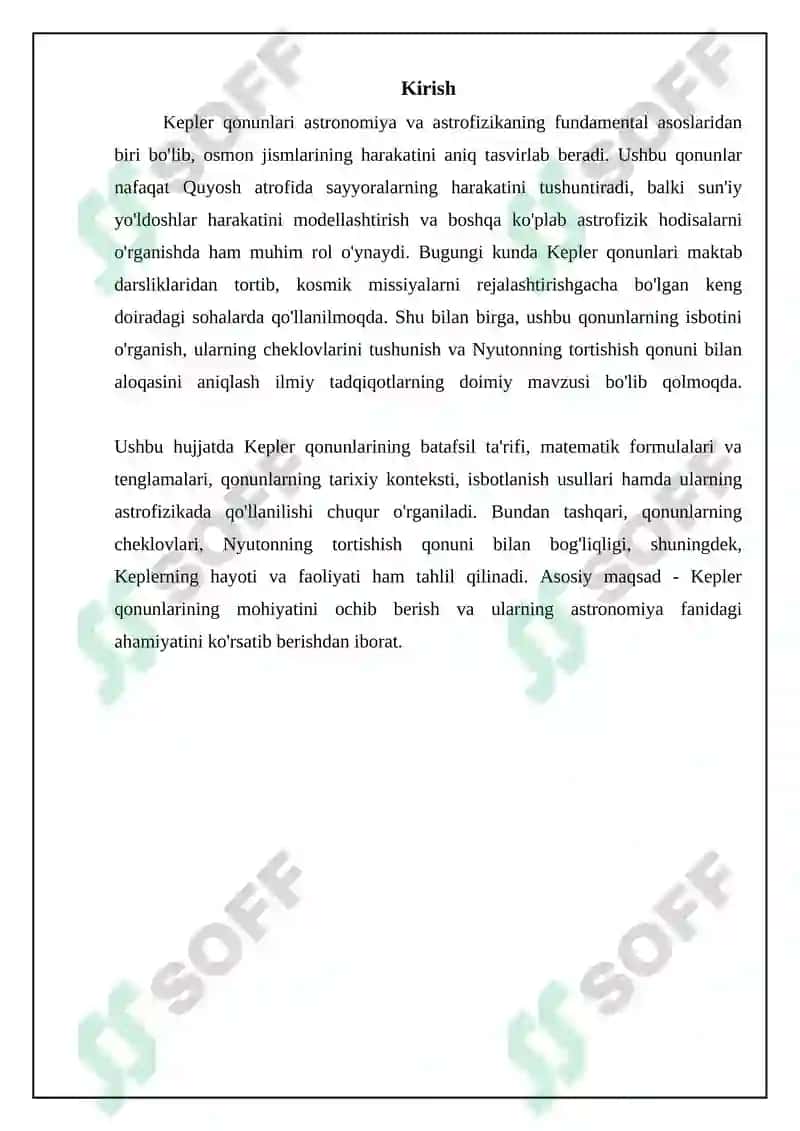 Kepler qonunlari 3