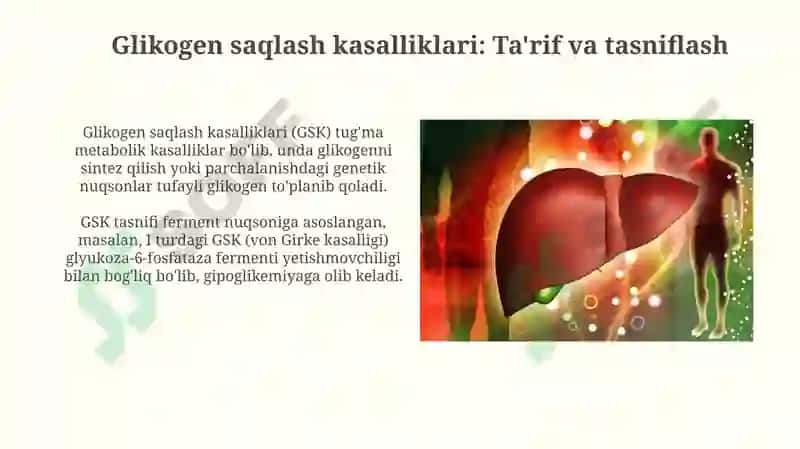 Glikogen saqlash kasalliklari 3