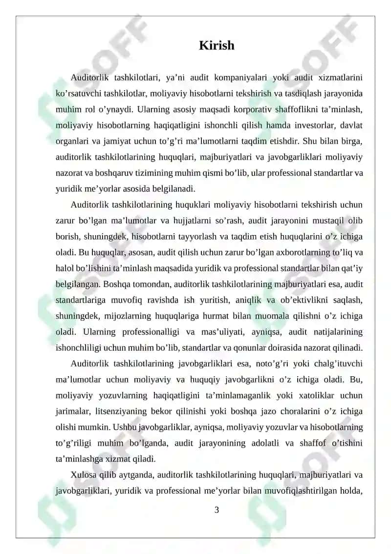 Audit Tashkilotlarining Huquqlari Majburlatlari va Javobgarliklari 3