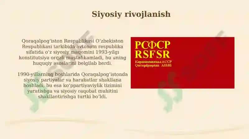 Mustaqillik yillarida Qoraqalpogʻiston Respublikasi 3