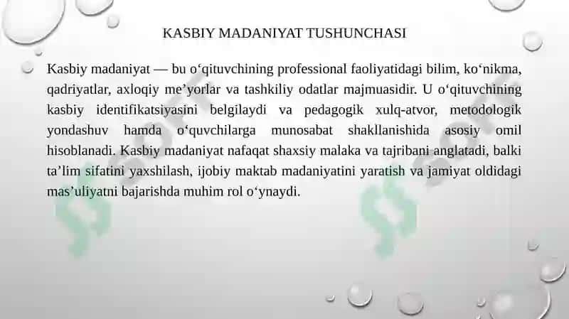 O‘qituvchining Kasbiy Madaniyati 3