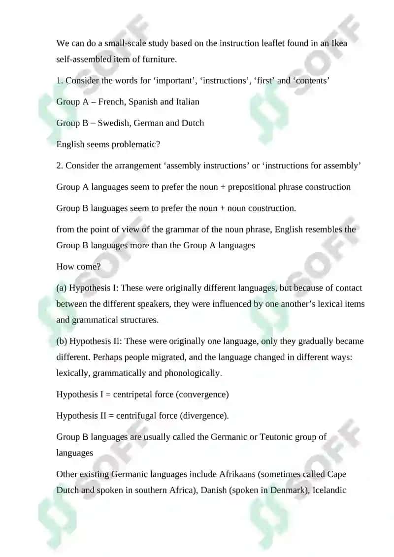 Genealogical classification of languages 3