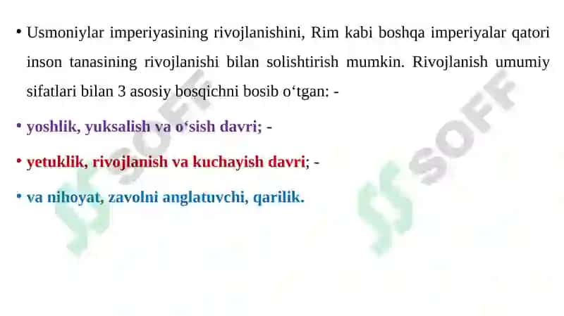 Usmoniylar Davlati 3