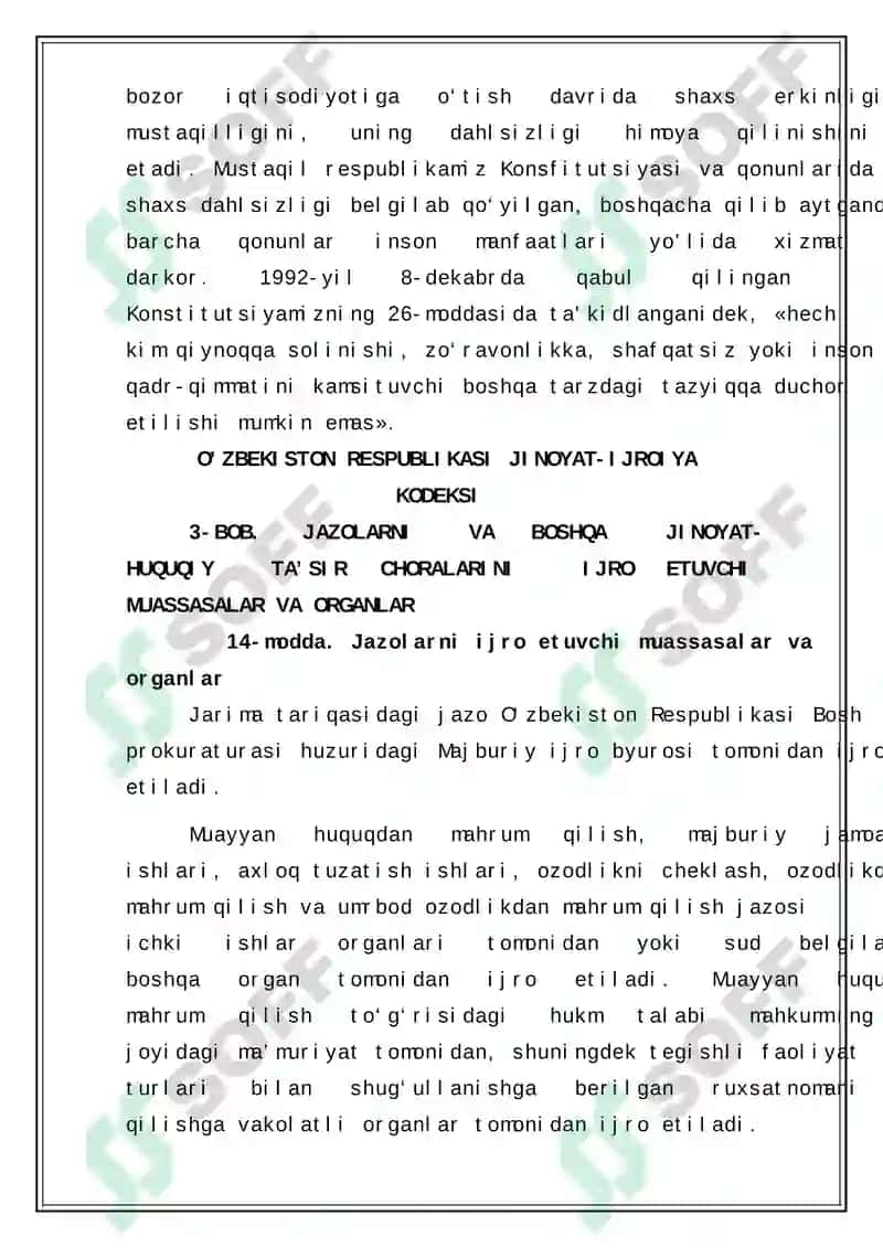 Jazolarni va boshqa jinoyat-huquqiy ta'sir choralarini ijro etuvchi organ va muassasalar 3