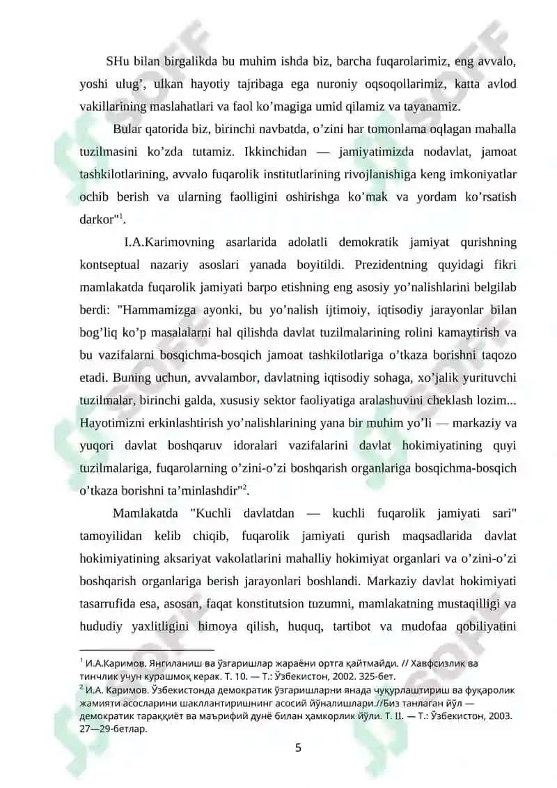 FUQOROLARNING O’ZINI – O’ZI BOSHQARISH ORGANLARIGA OID HUQUQIY NORMALARI 3