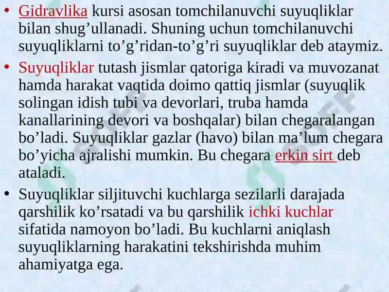 Suyuqliklar 3