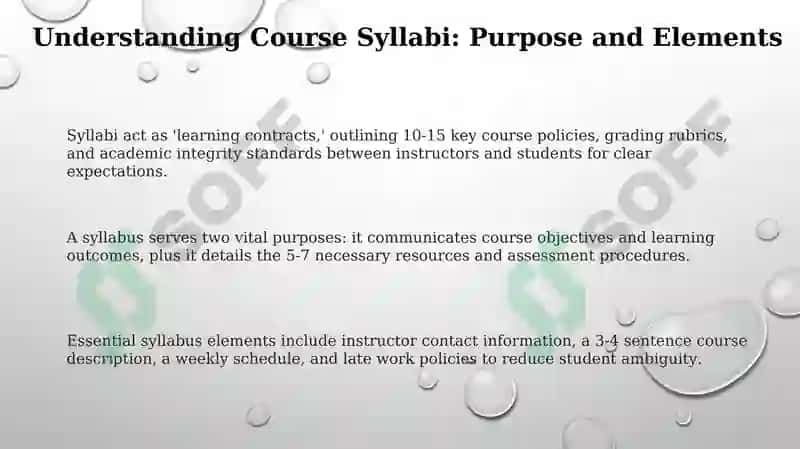 Course Syllabi Design 3