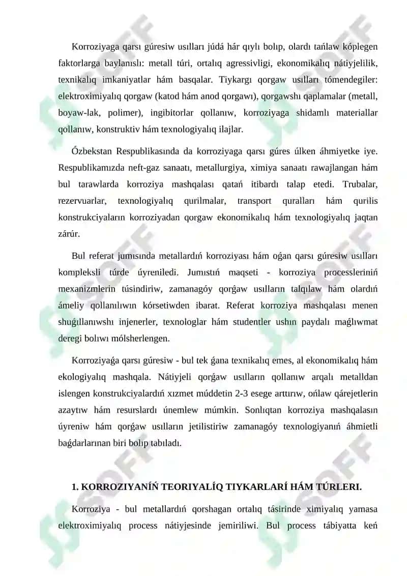 METALLAR KORROZIYASINA QARSI GÚRESIW USÍLLARÍ. 3