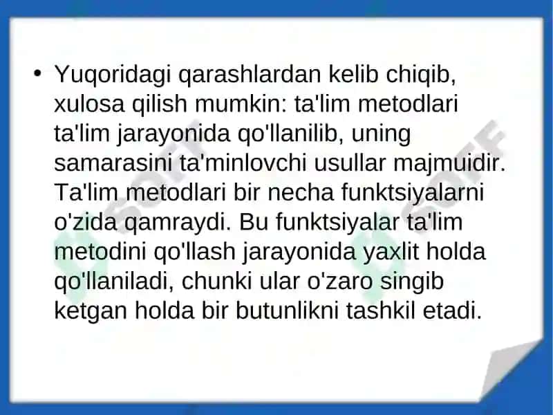 Ta’limning zamonaviy mеtоdlari va vоsitalari 3