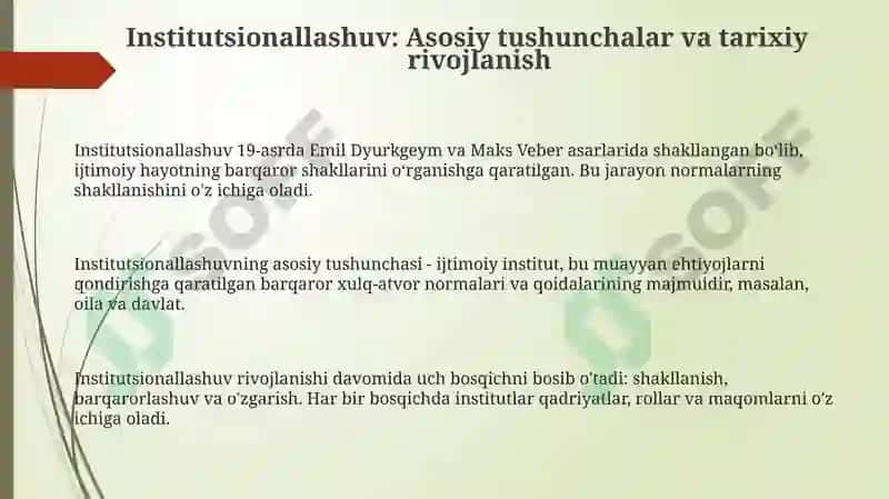 Institutsionallashuv 3