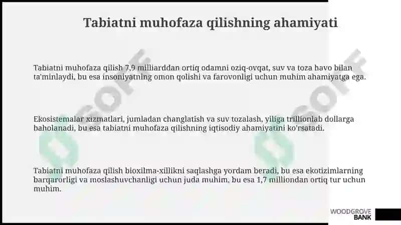 Tabiatni asrash 3