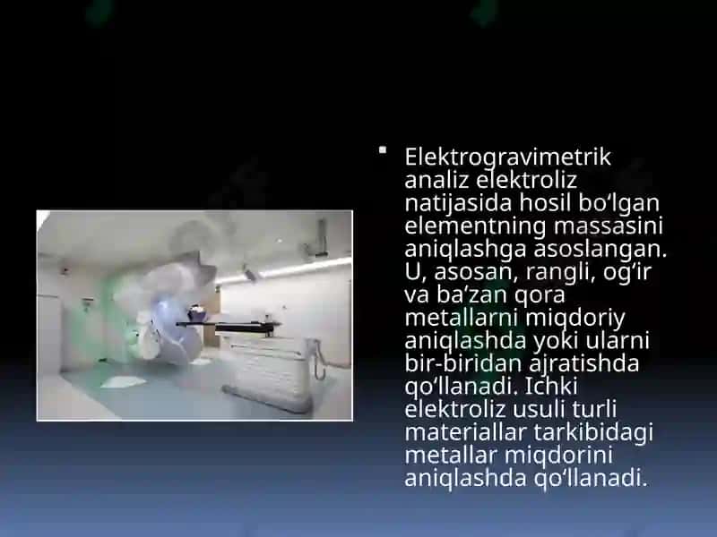Davolash amaliyoti va tashxisda elektrokimyo asoslarining qo’llanilishi 3