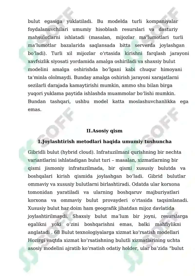 Bulutli Joylashtirish Modellari 3